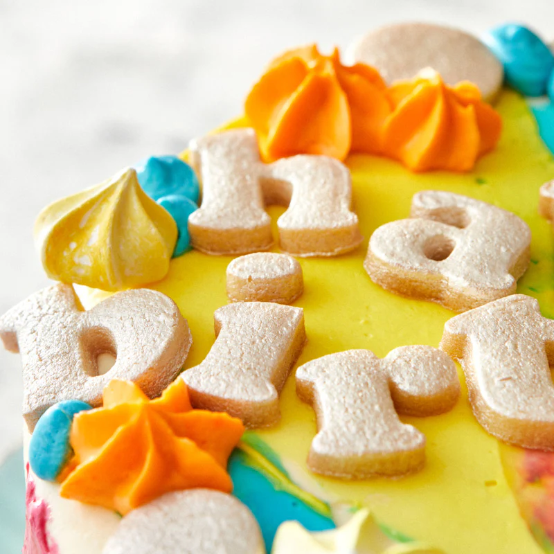 Colour Splash Happy Birthday Cake - Image 3