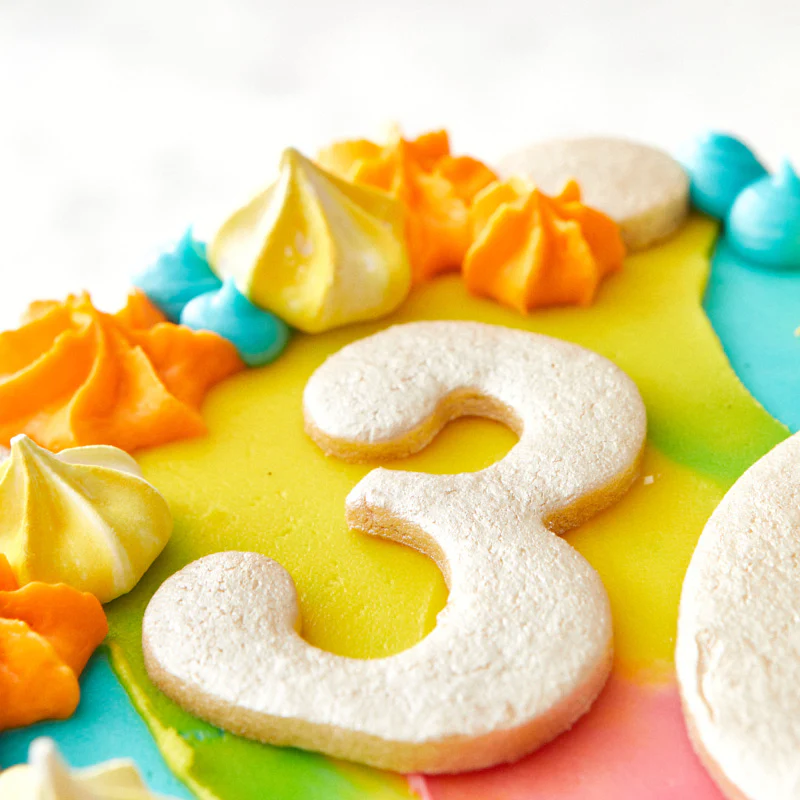 Colour Splash Number Cake - Image 3