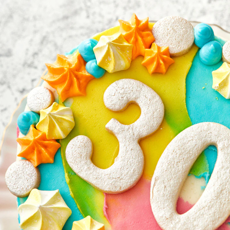 Colour Splash Number Cake - Image 4