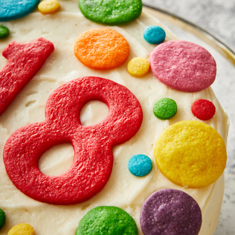 Polka Dot Number Cake - Image 4