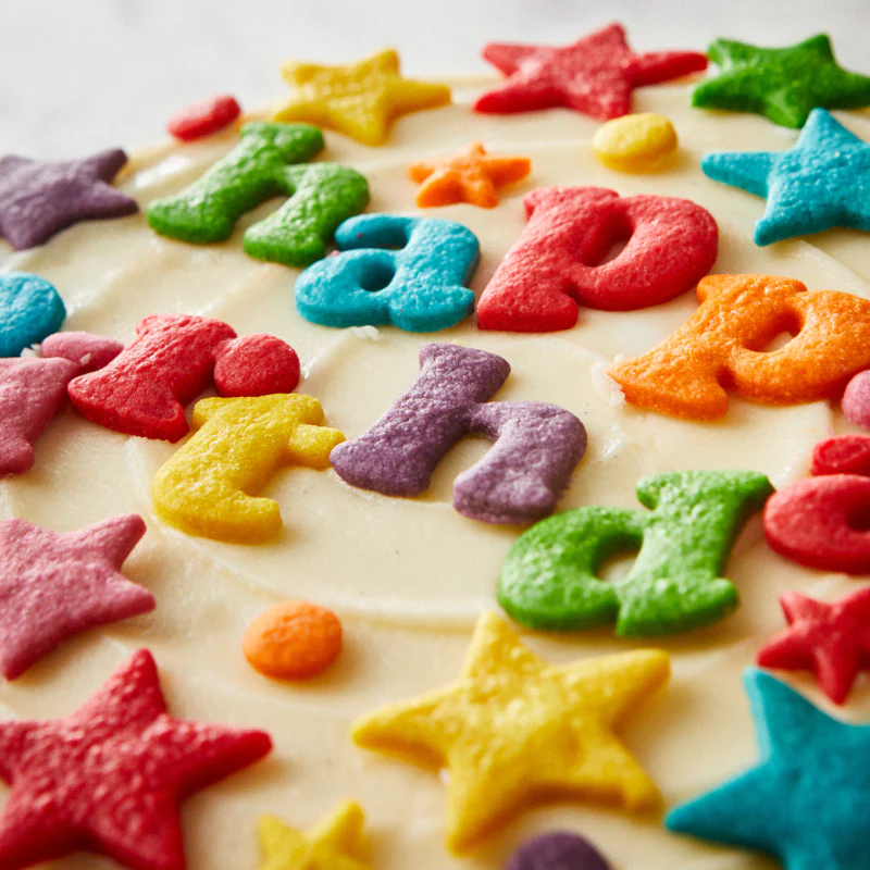 Rainbow Happy Birthday Cake - Image 4